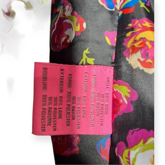 Betsey Johnson Charcoal Double-Breasted Pea Coat - Picture 7 of 8